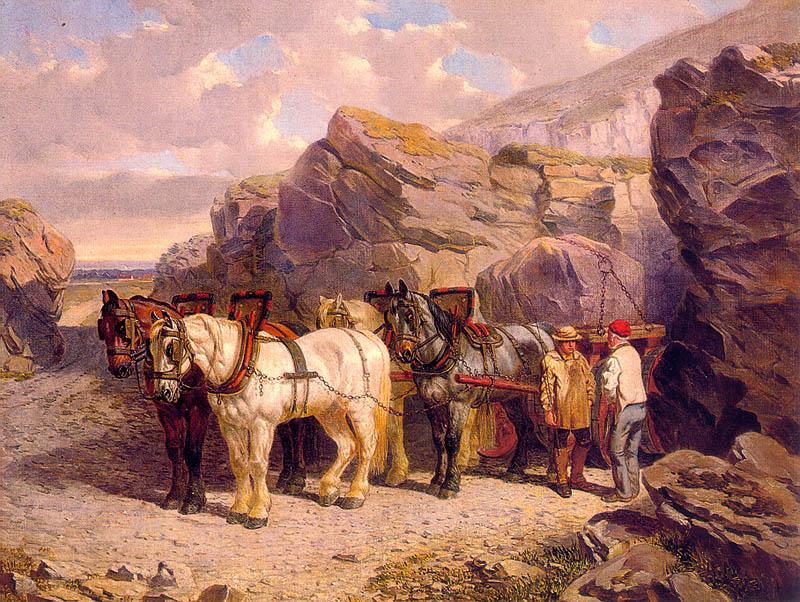 John F Herring The Quarry oil painting picture